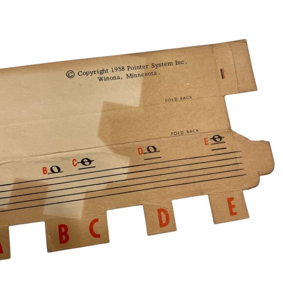 Vintage 1958 Lowrey Organ Keyboard Guide Set By Pointer System - Picture 6 of 7